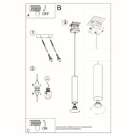 LED Hanglamp wit LAGOS - 1 x GU10 aansluiting