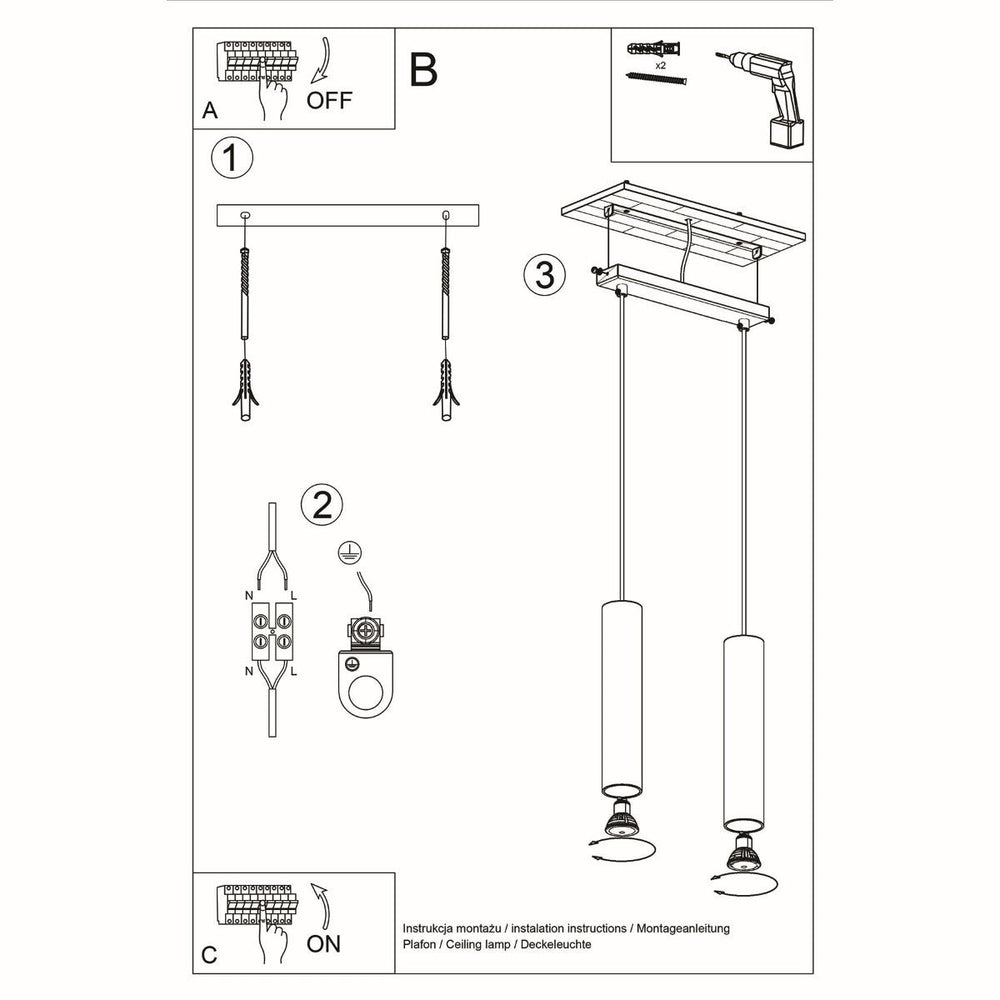 Hanglamp LINO 2 hout 