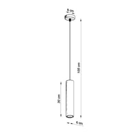 Sollux Lighting Luvo 1 LED hanglamp met betonnen kap 300mm