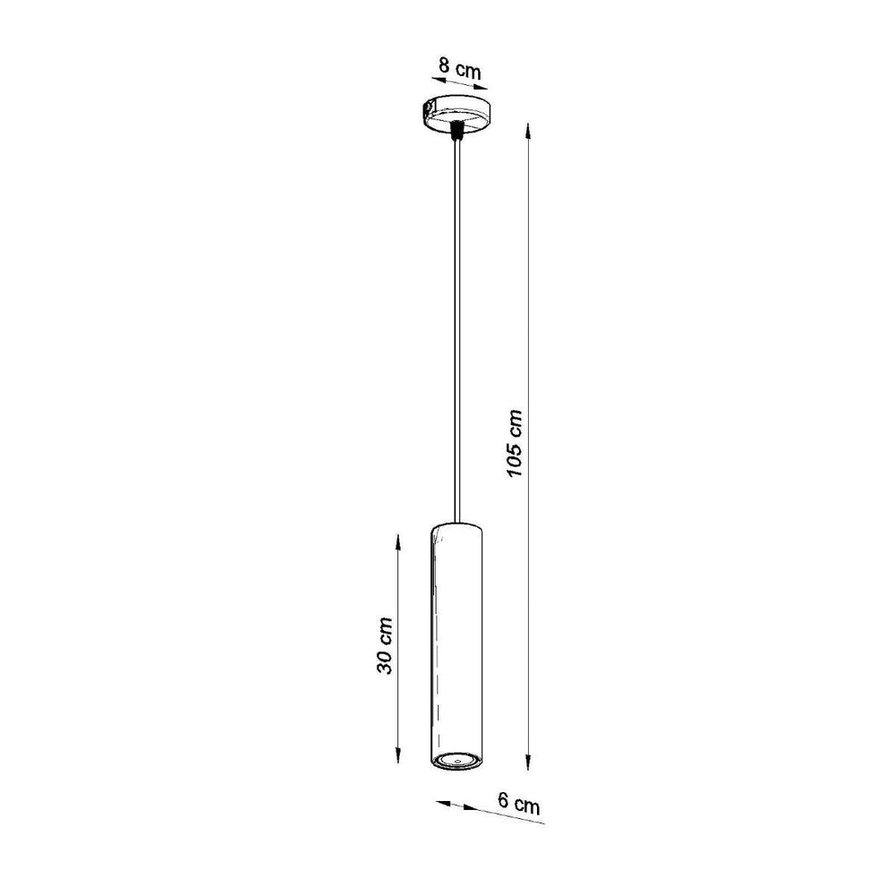Sollux Lighting Luvo 1 LED hanglamp met betonnen kap 300mm