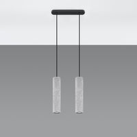 LED Hanglamp beton LUVO - 2 x GU10 aansluiting