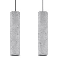 LED Hanglamp beton LUVO - 2 x GU10 aansluiting