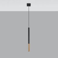 LED Hanglamp zwart koper MOZAICA - 1 x G9 aansluiting