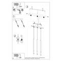 LED Hanglamp zwart koper MOZAICA - 3 x G9 aansluiting