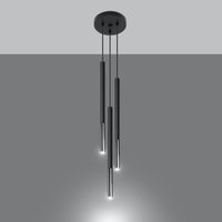 LED Hanglamp zwart chrome MOZAICA - 3 x G9 aansluiting