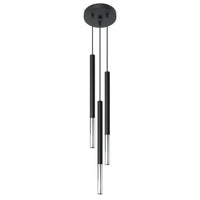 LED Hanglamp zwart chrome MOZAICA - 3 x G9 aansluiting
