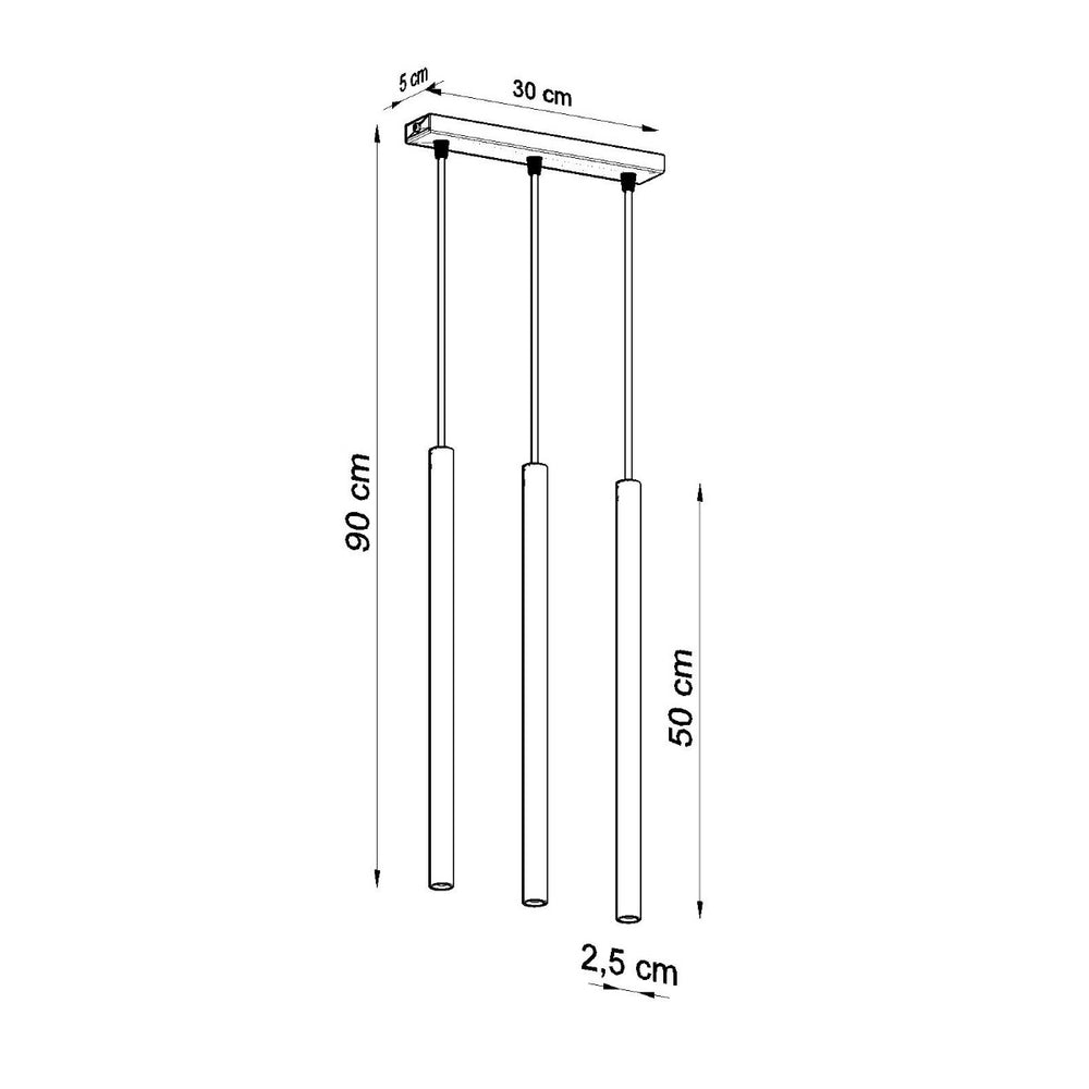 LED Hanglamp wit PASTELO - 3 x G9 aansluiting
