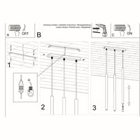 LED Hanglamp wit PASTELO - 3 x G9 aansluiting