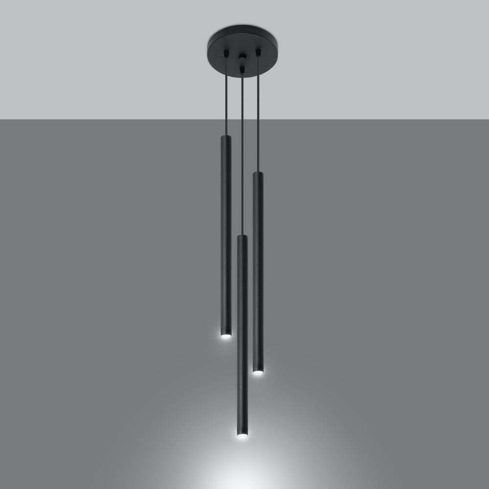 LED Hanglamp zwart PASTELO - 3 x G9 aansluiting