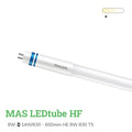 Philips LED T5 master hoge efficiëntie 8W 1050 lumen 865 daglicht 55cm vervangt 14W - 3000K
