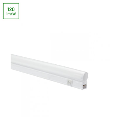 Éclairage de placard Spectrum LED T5, 120mm 14W, blanc chaud 3000K, 1680 lumens, intérieur, angle de 120°, IP20, 2 ans de garantie