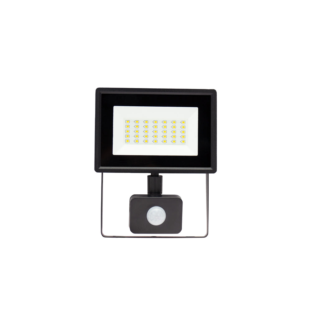 Projecteur LED Spectrum NOCTIS LUX 3 20W 6000K 2050 lumens 230V IP44 IK07 Noir avec capteur PIR