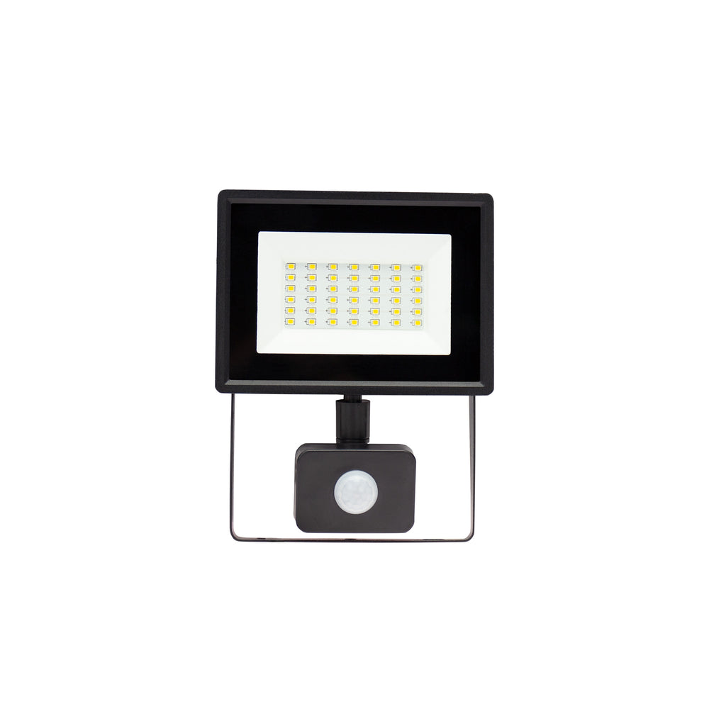 Projecteur LED Spectrum NOCTIS LUX 3 30W 6000K 230V IP44 Noir avec détecteur PIR pour éclairage extérieur