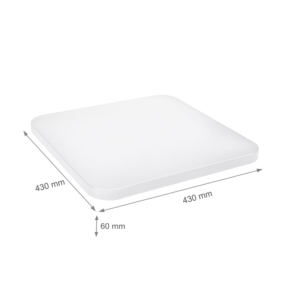Plafonnier LED Spectrum NYMPHEA 2 36W 6000K 230V IP20 IK10 Blanc 2600 lumens 430mm