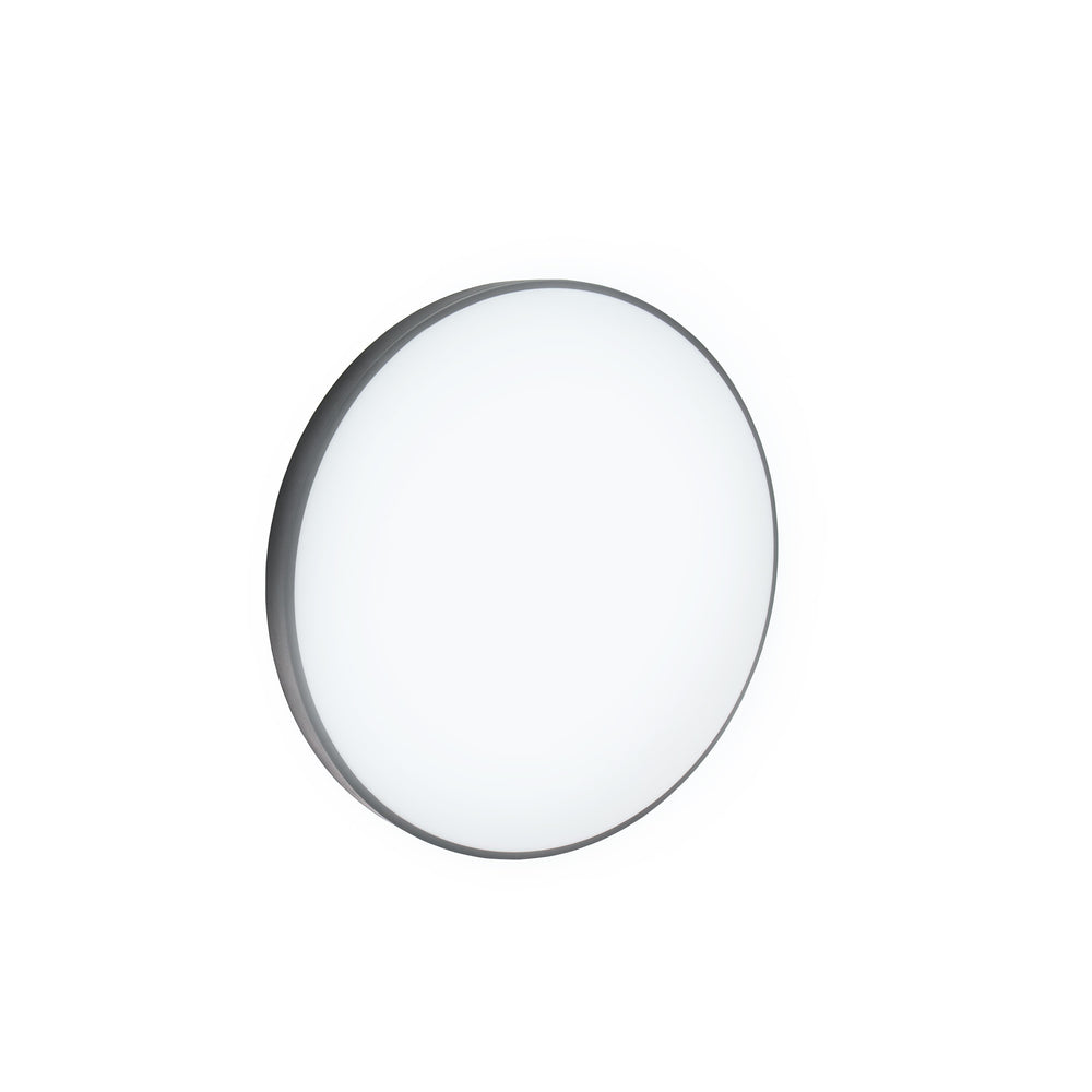 Plafonnier LED Spectrum NYMPHEA 24W 4000K 230V IP54 rond 320mm Blanc Noir montage en surface