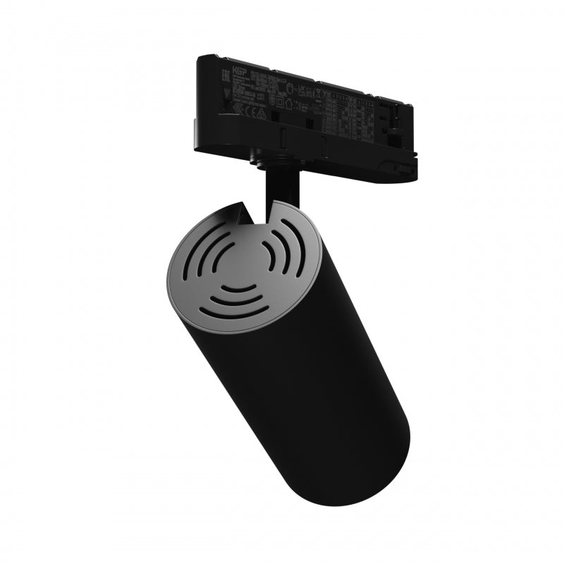 Spot encastré LED Spectrum Andromeda noir, 3000 lumens, 3000K, IP20, CRI &gt;90, angle d'émission 36°/60°, puissance réglable 15-27W
