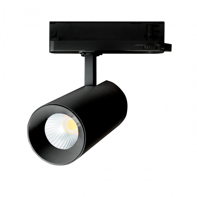 Spot encastré LED Spectrum Andromeda noir, 3000 lumens, 3000K, IP20, CRI &gt;90, angle d'émission 36°/60°, puissance réglable 15-27W