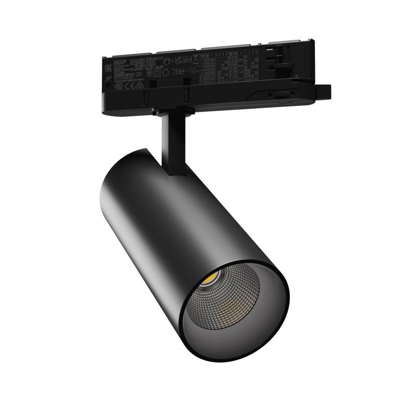Spot encastré LED Spectrum Andromeda noir, 3000 lumens, 3000K, IP20, CRI &gt;90, angle d'émission 36°/60°, puissance réglable 15-27W