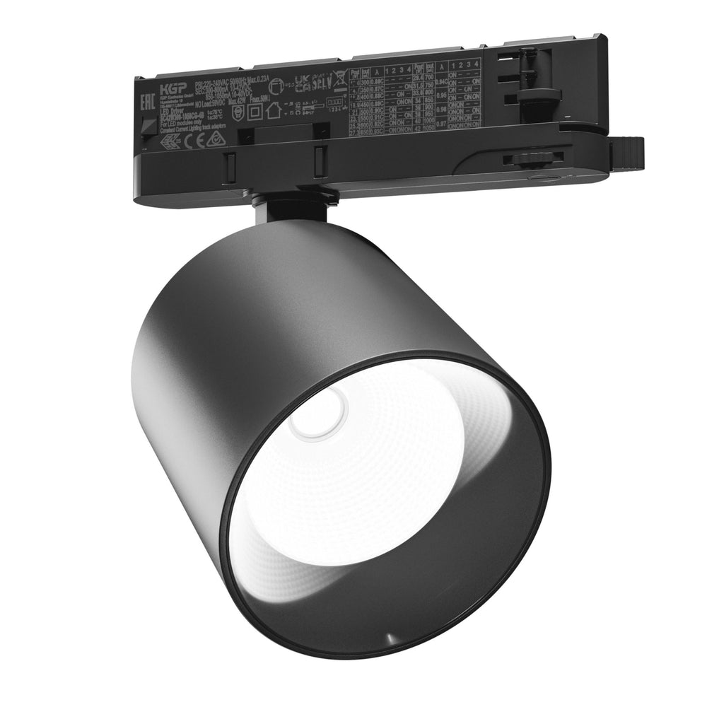 Spectrum Artemida Maxi led zwart, 4000K, 4500 lumen, CRI &gt;90, 42W, aanpasbaar vermogen, IP20, 3-fase railmontage