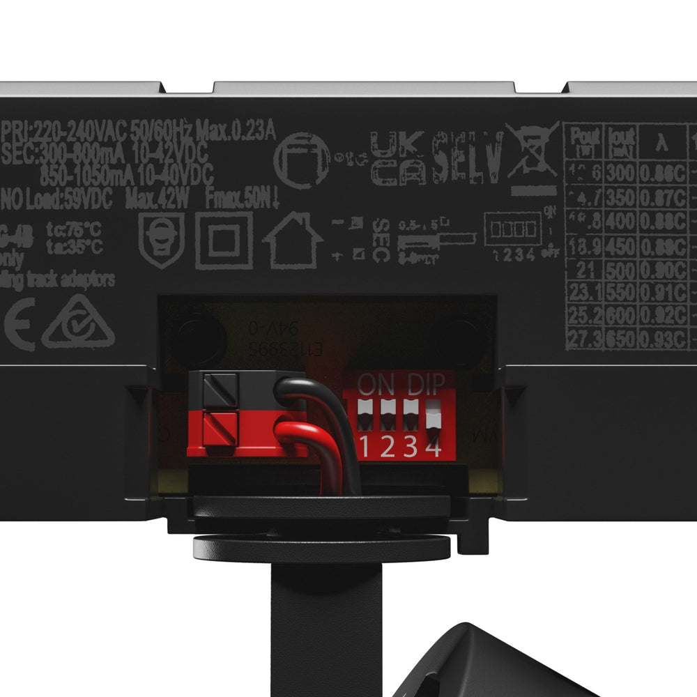 Spectrum Artemida Maxi led zwart, 4000K, 4500 lumen, CRI &gt;90, 42W, aanpasbaar vermogen, IP20, 3-fase railmontage