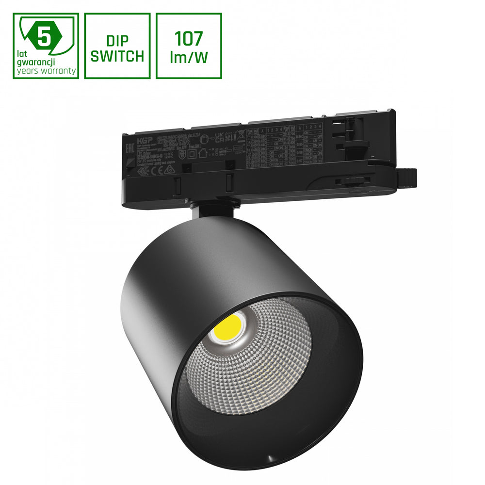 Spectrum artemida maxi LED 42W 3000K zwarte plafondlamp, CRI &gt;90, 4500 lumen, IP20, 36-60 graden, 2 jaar garantie