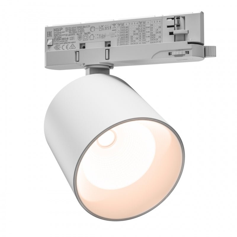 Spectrum Artemida Maxi LED downlight wit 42W 3000K &gt;90 CRI 4500 lumen IP20 3-fase busmontage