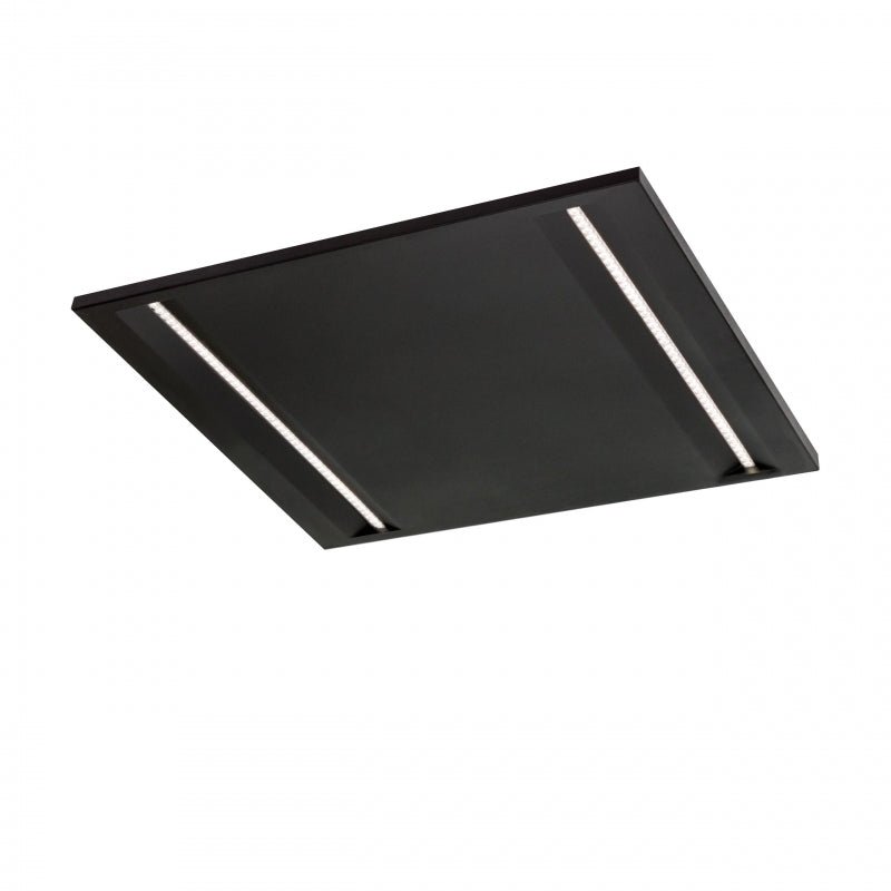 Panneau de plafond LED Spectrum Algine Line noir 600x600mm 44W 4000K 5700 lumens IP20 non dimmable