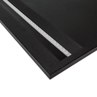 Panneau de plafond LED Spectrum Algine Line noir 600x600mm 44W 4000K 5700 lumens IP20 non dimmable