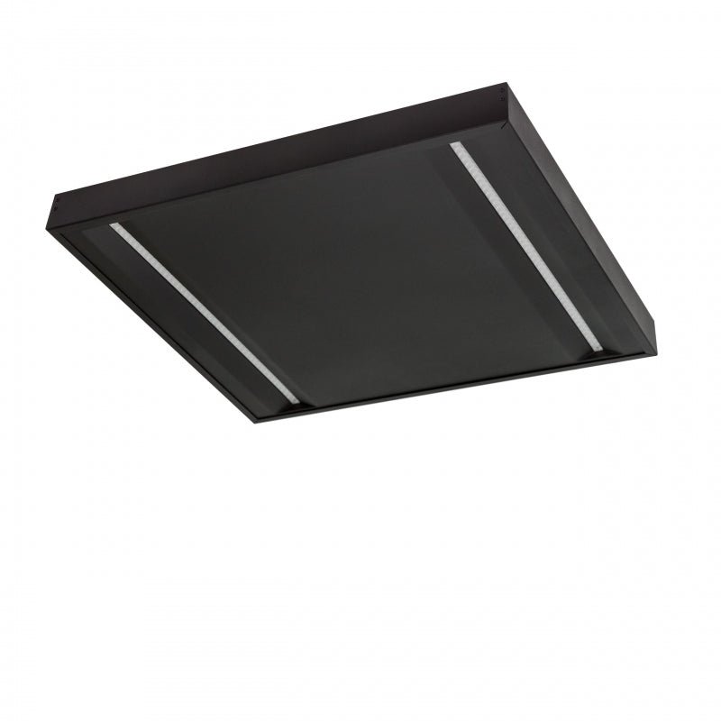 Panneau de plafond LED Spectrum Algine Line noir 600x600mm 44W 4000K 5700 lumens IP20 non dimmable