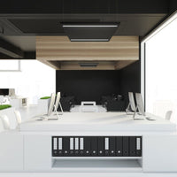 Panneau de plafond LED Spectrum Algine Line noir 600x600mm 44W 4000K 5700 lumens IP20 non dimmable