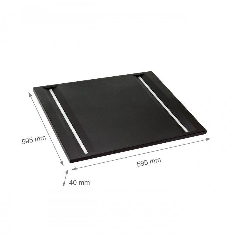 Panneau de plafond LED Spectrum Algine Line noir 600x600mm 44W 4000K 5700 lumens IP20 non dimmable