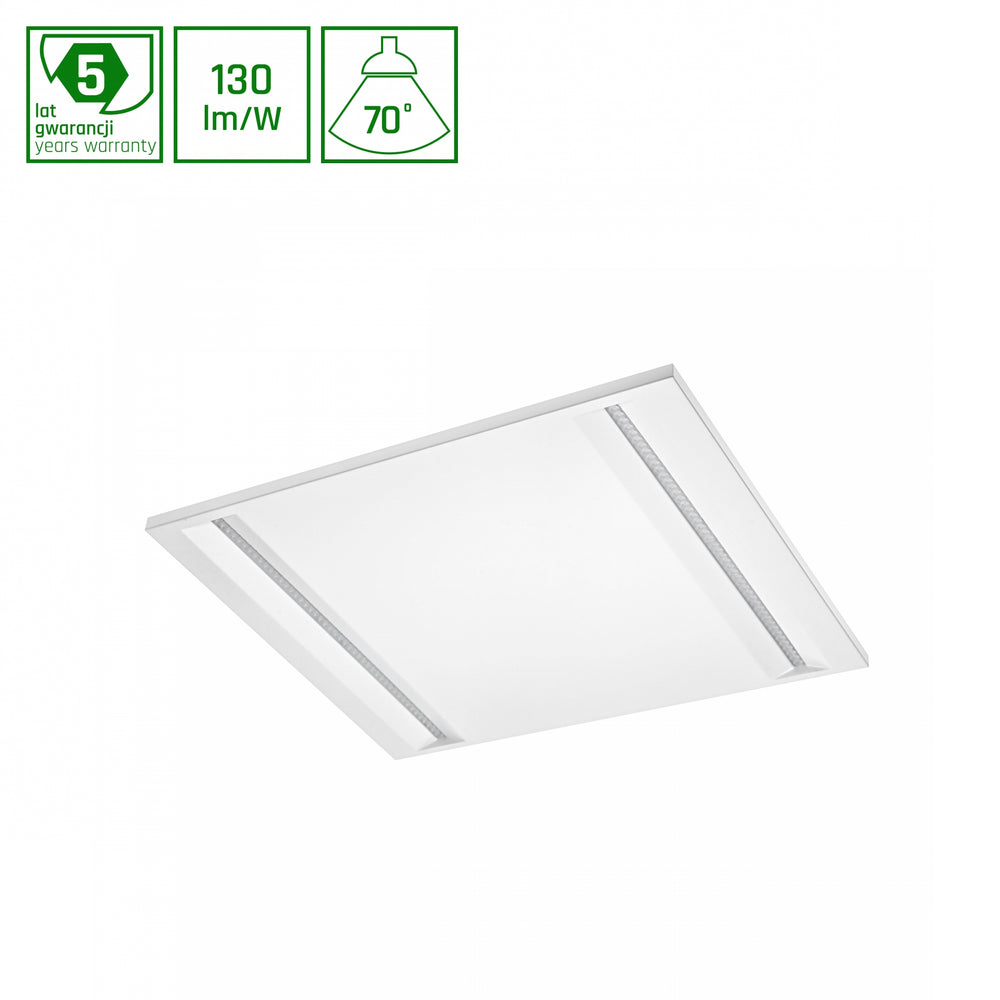 Spectrum Algine line LED 230V paneel 44W 5700 lumen 4000K 600x600mm IP20 kleur wit voor kantoorverlichting