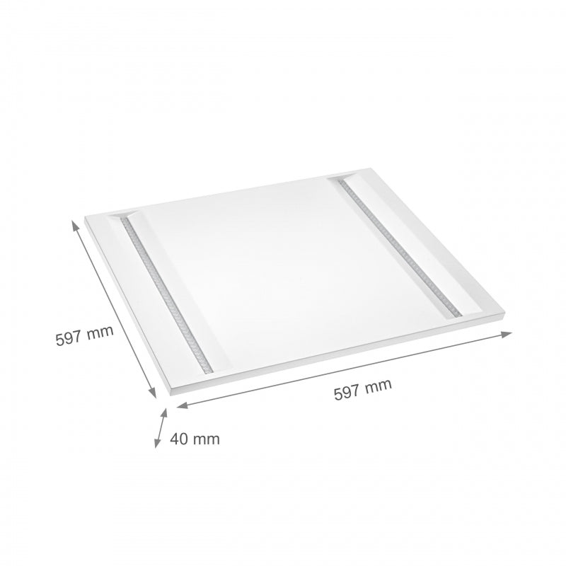 Spectrum Algine line LED 230V paneel 44W 5700 lumen 4000K 600x600mm IP20 kleur wit voor kantoorverlichting