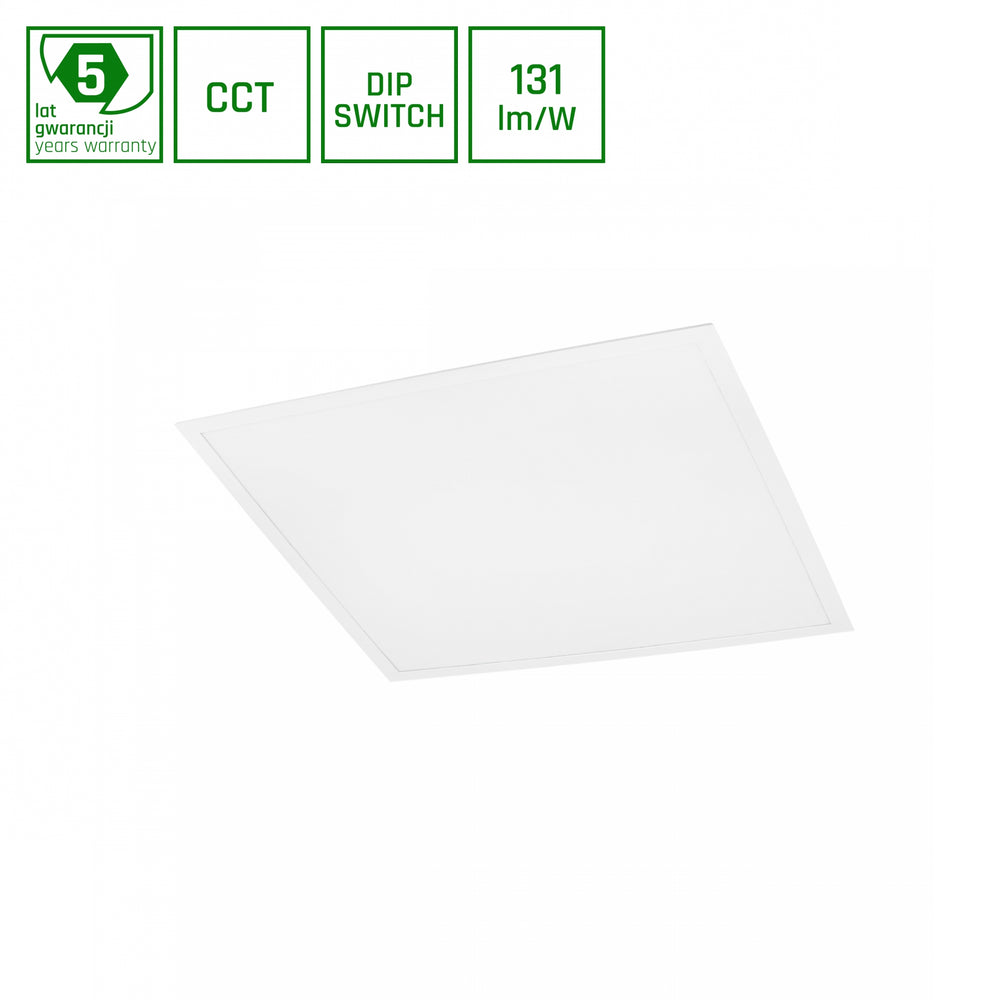 Spectrum algine LED-paneel backlight CCT 6000K 600x600mm wit, 48W met lumenstroom van 6300 voor kantoor en thuis
