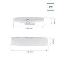 Spectrum algine 2in1 downlight 12W 150 lumen warm wit 3000K IP20 rond voor plafond- en wandmontage