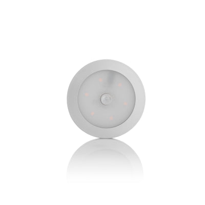 Spectrum ronde LED kastlamp 2,9W WW met PIR sensor, 170 lumen, 3000K, IP20, dimbaar, oppervlaktemontage