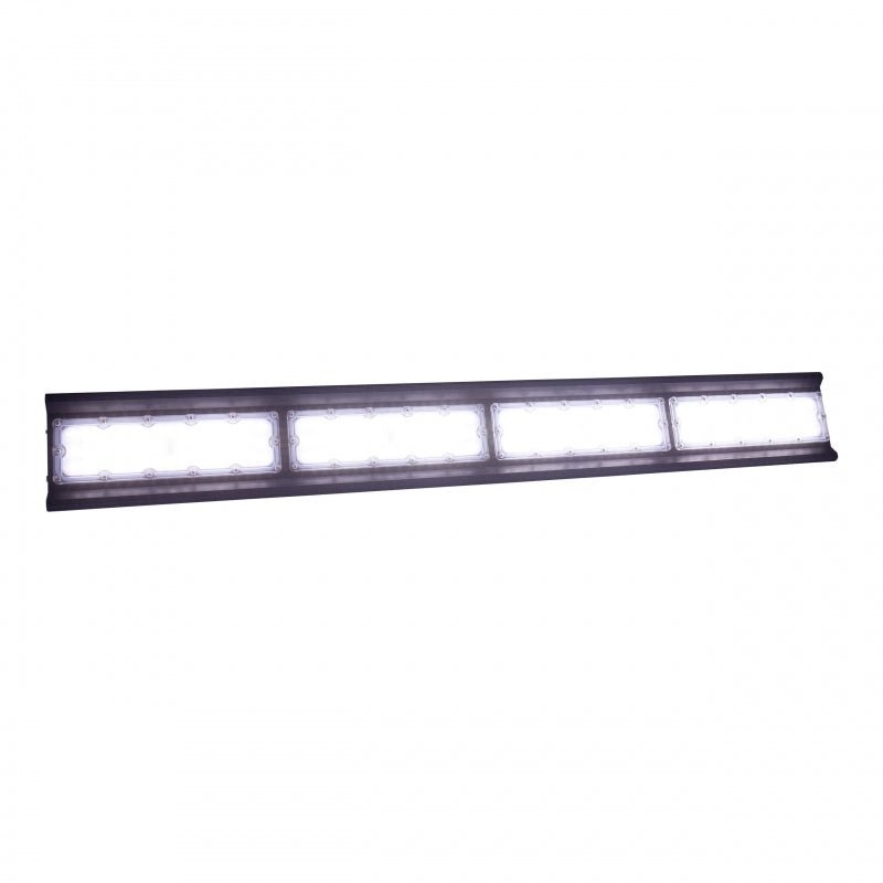 Spectrum Halls Line LED hanglamp 200W zwart, 4000K, 30000 lumen, dimbaar, IP66, 90° hoek, industriële verlichting