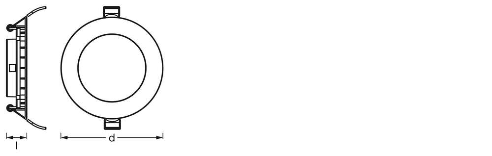 Slanke LED Inbouw Downlight Wit 8W 4000K 550 lumen 110° Zaagmaat 105mm Ø120mm