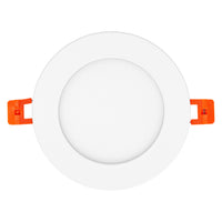 Spot LED Encastré Slim Blanc 8W 550 lumens 6500K 110° découpe 105mm rebord 120mm