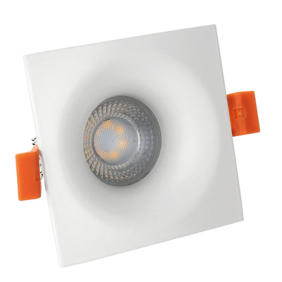 Spectrum Fiale V GU10 vierkant wit led inbouwspot - 250V, aluminium, IP20, GU10 fitting, 17000h levensduur