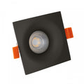 Spectrum FIALE V GU10 carré noir, 17000 heures, boîtier en aluminium, encastré, IP20, 250V, utilisation intérieure