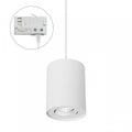 Spectrum CHLOE GU10 wit 3-fase rail, verstelbaar, IP20 aluminium behuizing 250V, gebruik binnenshuis 93x124 mm.