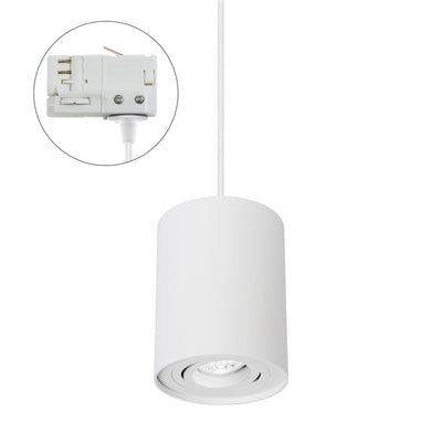 Spectrum CHLOE GU10 blanc rail de 3 phases, réglable, boîtier en aluminium IP20 250V, utilisation intérieure 93x124 mm