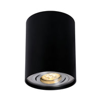 Spot GU10 réglable en noir/argent de Spectrum avec protection IP20 pour usage intérieur