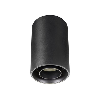 Spectrum Chloe spot noir GU10, luminaire mural rond ajustable IP20 pour éclairage intérieur