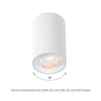 Spectrum Chloe spot GU10 blanc réglable IP20 - idéal pour l'éclairage intérieur - design économe en énergie et durable