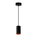 Spectrum LED GU10 hanglamp zwart met goud, IP20, 4000K, duurzame aluminium behuizing, 250V, ideale interieurverlichting