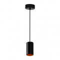 Lampe suspendue Spectrum CHLOE GU10, Noir Doré, IP20, base ronde, montage au plafond, max 10W LED, 250V