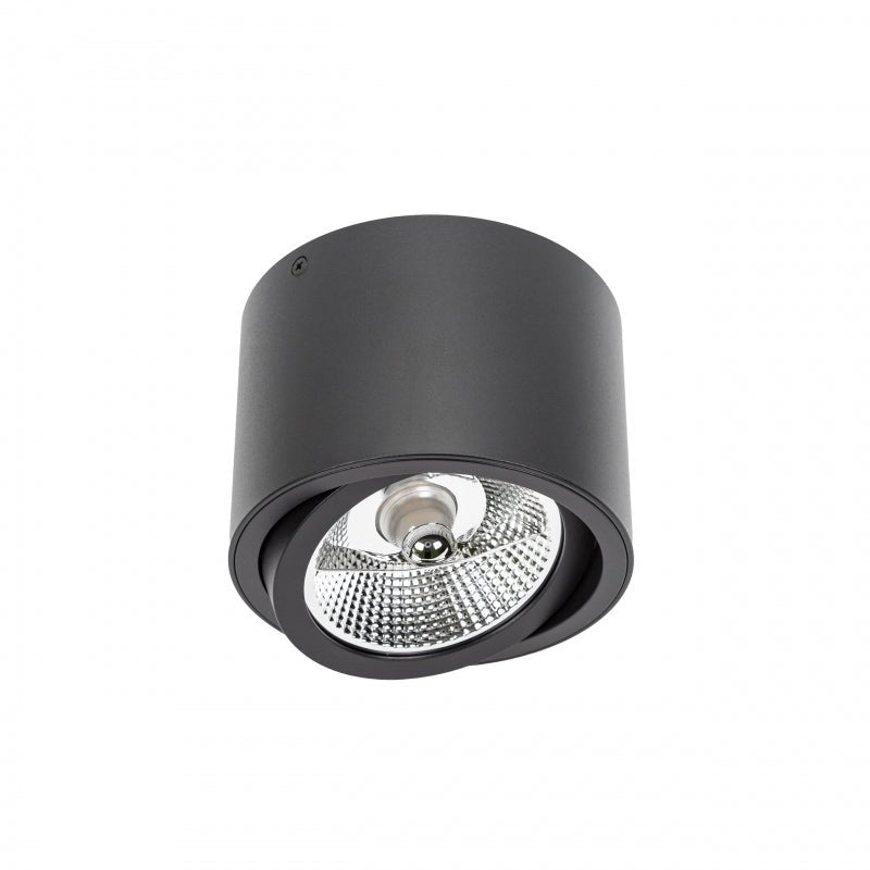 Spectrum Chloe AR111 GU10 spot encastré LED noir 250V, IP20, réglable, 17000 lumens, boîtier en aluminium