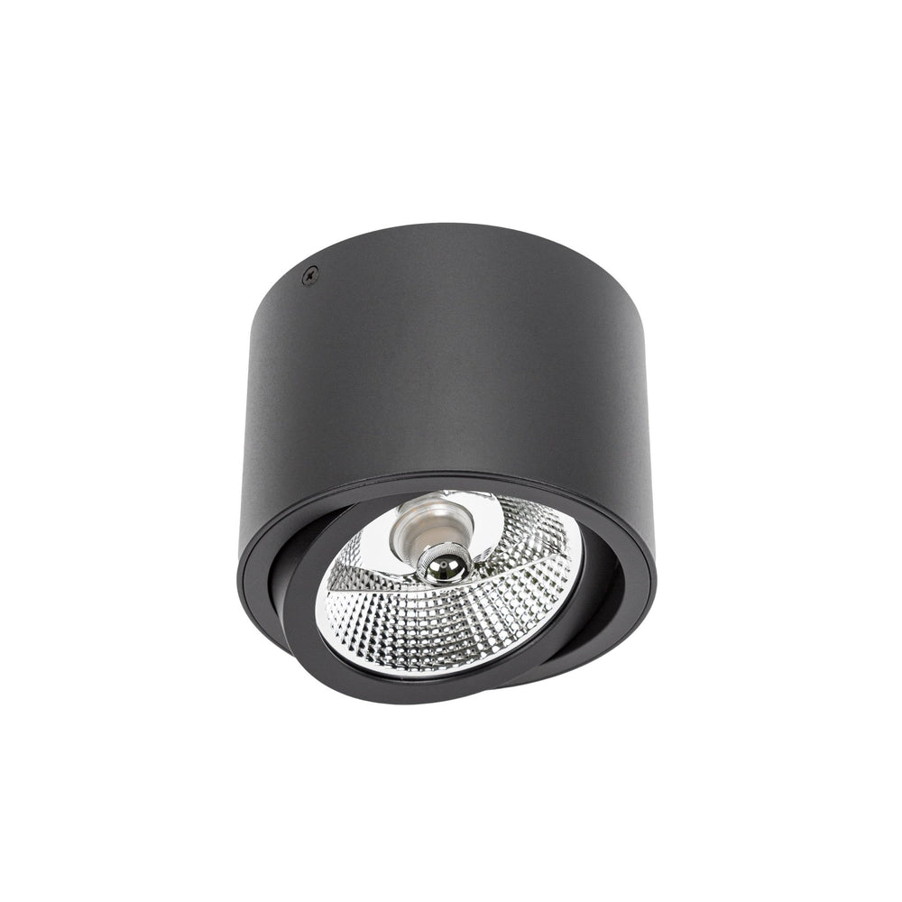 Spectrum Chloe AR111 GU10 spot encastré LED noir 250V, IP20, réglable, 17000 lumens, boîtier en aluminium